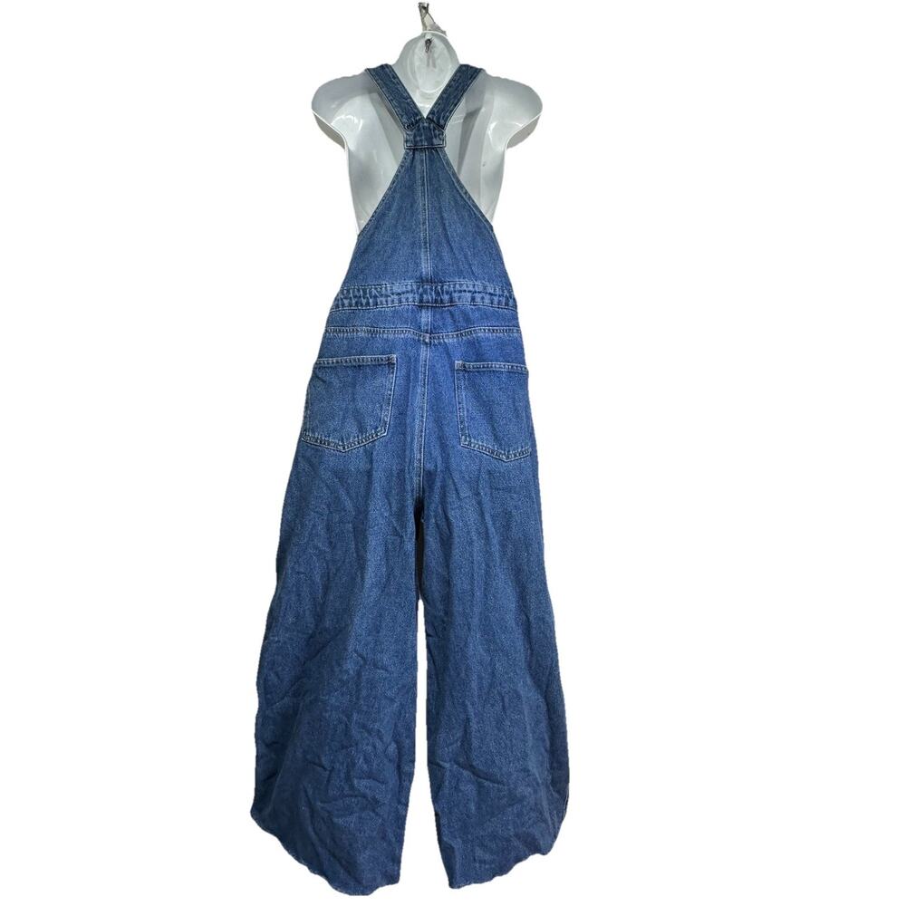 Misguided Sean John Baggy Boyfriend Wide Leg Denim Overalls Y2K Skater US Size 8 - Picture 5 of 7